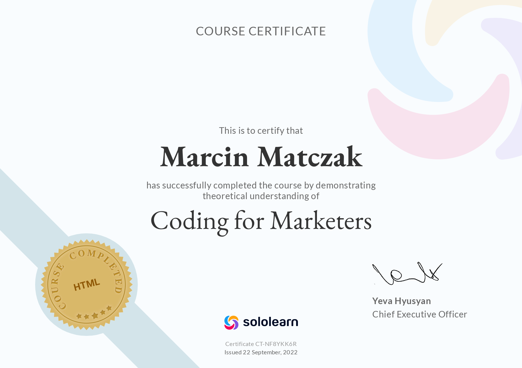 certificate-coding